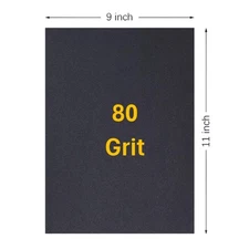 80 Grit A/O Wet / Dry Sandpaper 9 in. x 11 in. Sheet (50 Sheets)