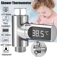 LED Display Digital Shower Temperature Water Thermometer Realtime Monitor