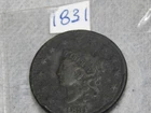 Photo of a 1831-P Large Cent from an eBay listing that sold on Jul 16, 2026
