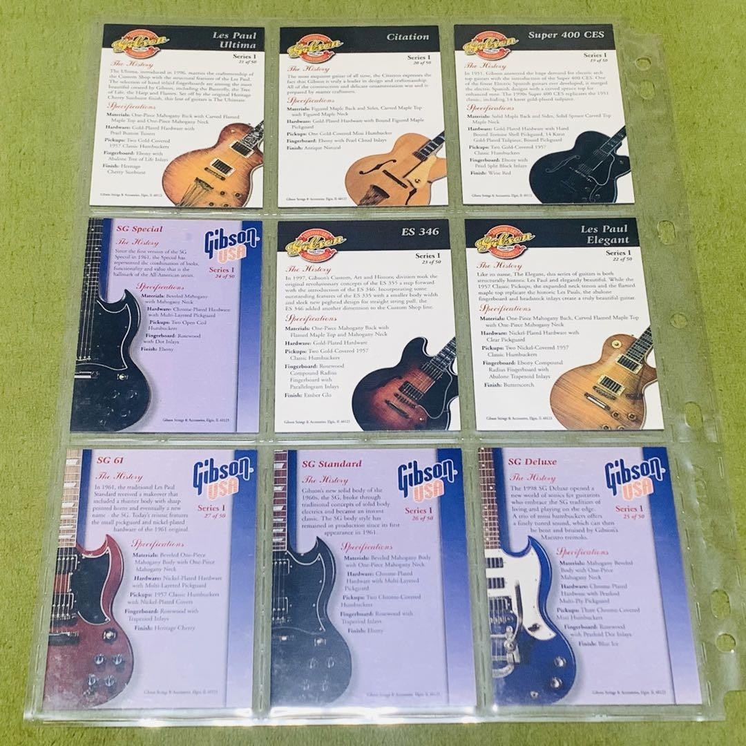 Gibson ギタートレーディングカード、トランプ、コレクタブル缶 Gibson ギタートレーディングカード、トランプ、コレクタブル缶