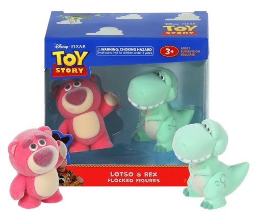 Disney PIXAR Toy Story Lotso & Rex Flocked Figures 2-Pack New in Box