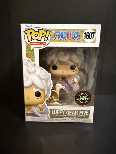 Funko Pop One Piece Luffy Gear Five 5 Chase #1607 GITD Glow W/Protector