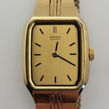 Seiko Ladies Vintage Gold Tone Quartz Dress Watch 2C20-5209