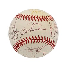 2002 Seattle Mariners 25+ Signature Autographed MLB Baseball (Jeff Nelson LOA)