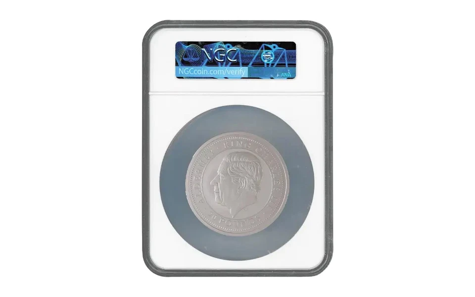 2024 Alderney 10-oz Silver Bald Eagle Ultra High Relief Roman Finish NGC SP69 - Image 2 of 2