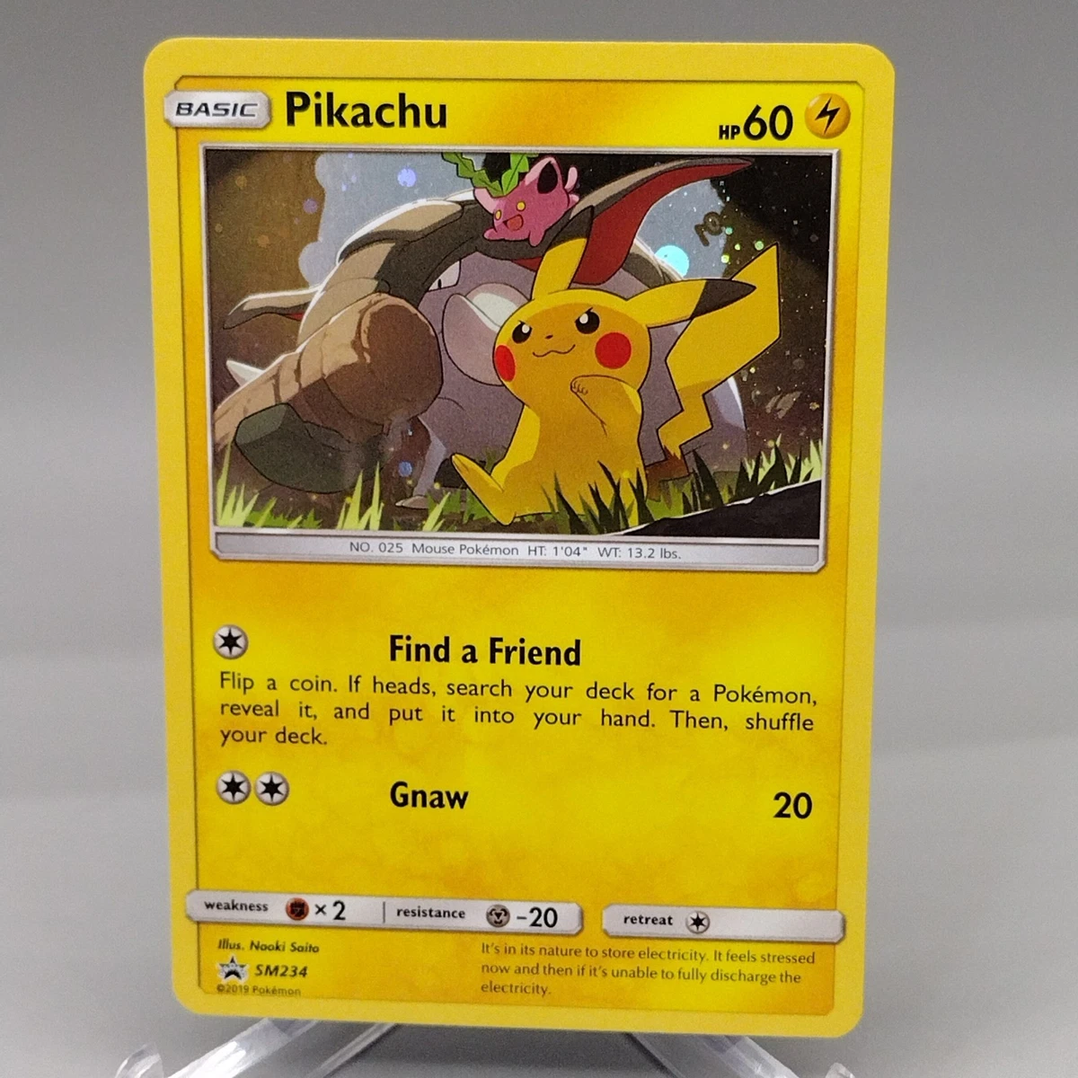 Pikachu Pokémon TCG Nintendo Sun & Moon Individual Collectible