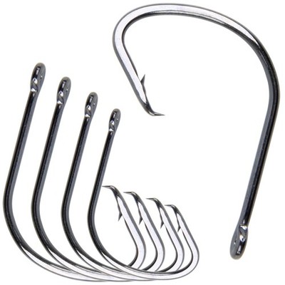 Saltwater Fishing Hooks,50pcs/Box Circle Hooks for Catfish High Carbon Steel ...