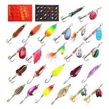 Fishing Lure Advent 2025 24 Pieces Fish Hook Fishing Lures Christmas 