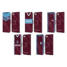 OFFICIAL WEST HAM UNITED FC RETRO KITS LEATHER BOOK CASE FOR APPLE iPOD TOUCH