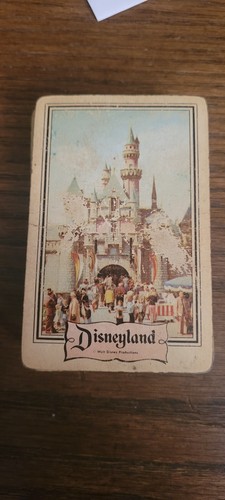 Carte da gioco vintage anni 70 mazzo intero con 1 ricordo Jokers Walt Disneyland Castle