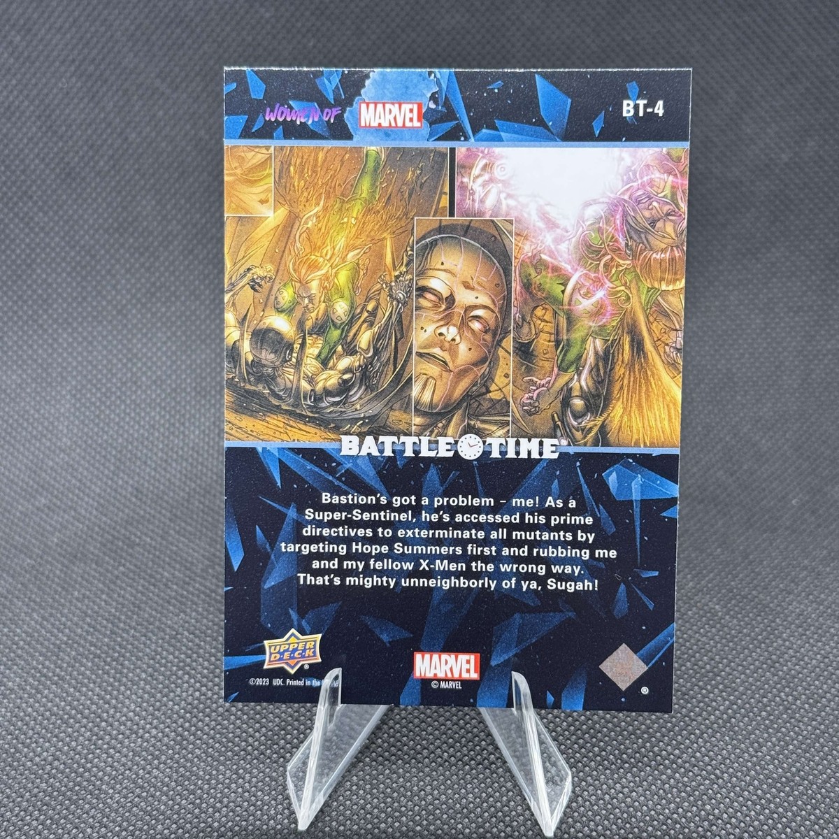 ROGUE vs BASTION 2024 Upper Deck Women of Marvel Battle Time #BT-4