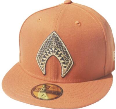 Casquette New Era 59Fifty Aquaman DC Comics - Couleur Rouille/orange, Taille Unique (Neuve Avec étiquettes)