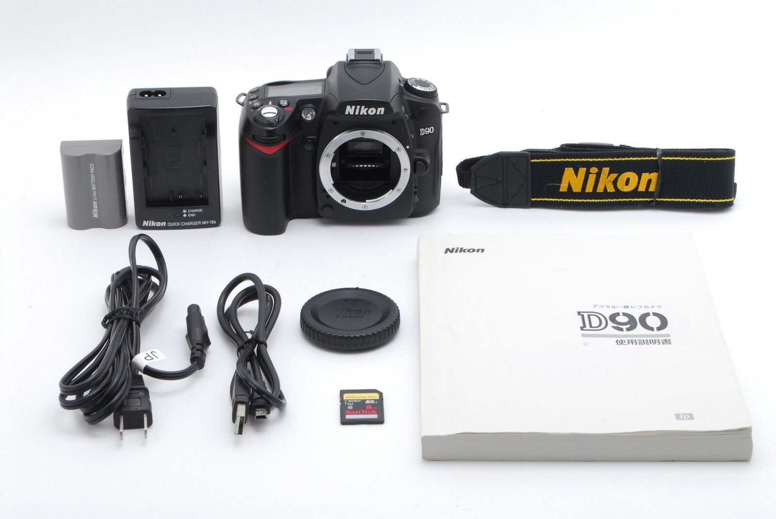 SC 9034! [EXC+5 w/Strap]Nikon D90 12.3MP Digital SLR Camera Body Only From JAPAN