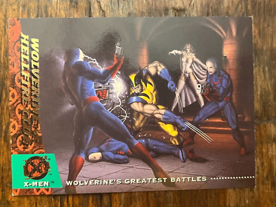 WOLVERINE vs HELLFIRE CLUB 1994 Marvel X-Men Fleer Ultra Greatest Battles #144