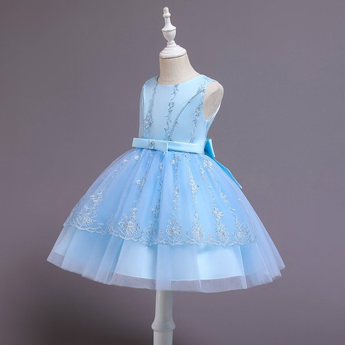 Flower Kids Party Dress Girls Bridesmaid Wedding Pageant Princess Gown Lace Tutu - Picture 38 of 49