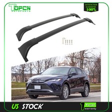 Roof Rack Cross Bars For 21-23 Toyota Venza Rails Cargo Bar Carrier Black