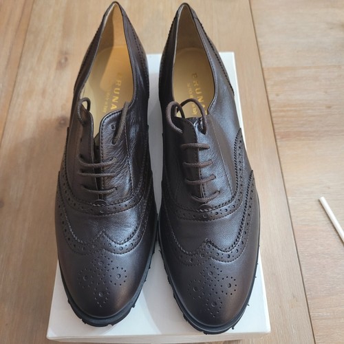BRUNATE Made in ITALY. USA Size 12.5/EU 43.5 Brown Dixon Leather. New In Box. - Picture 11 of 21