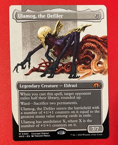 MTG. Ulamog, der Defiler. Borderless Modern Horizons 3er Pack frisch NIE GESPIELT🔥