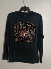 Boys Buc-ees Black Long Sleeve Shirt Size M