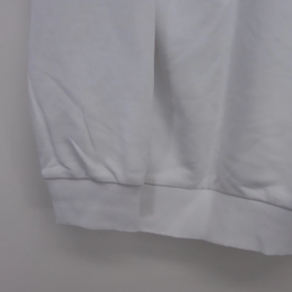 Calvin Klein Jeans Hombres Blanco Pullover Ropa de Calle Logo Cuello Redondo Sudadera M Foto 4 de 4