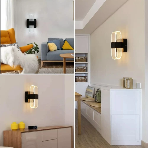 2X 12W Modern LED Wall Light Up Down Wall Lamp Dimmable Indoor Lighting Fixture - Picture 7 of 13