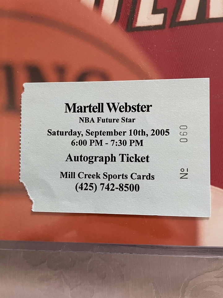 Foto firmada autografiada por Martell Webster 16x20 Portland Trailblazers certificado de autenticidad MCS. Foto 2 de 4