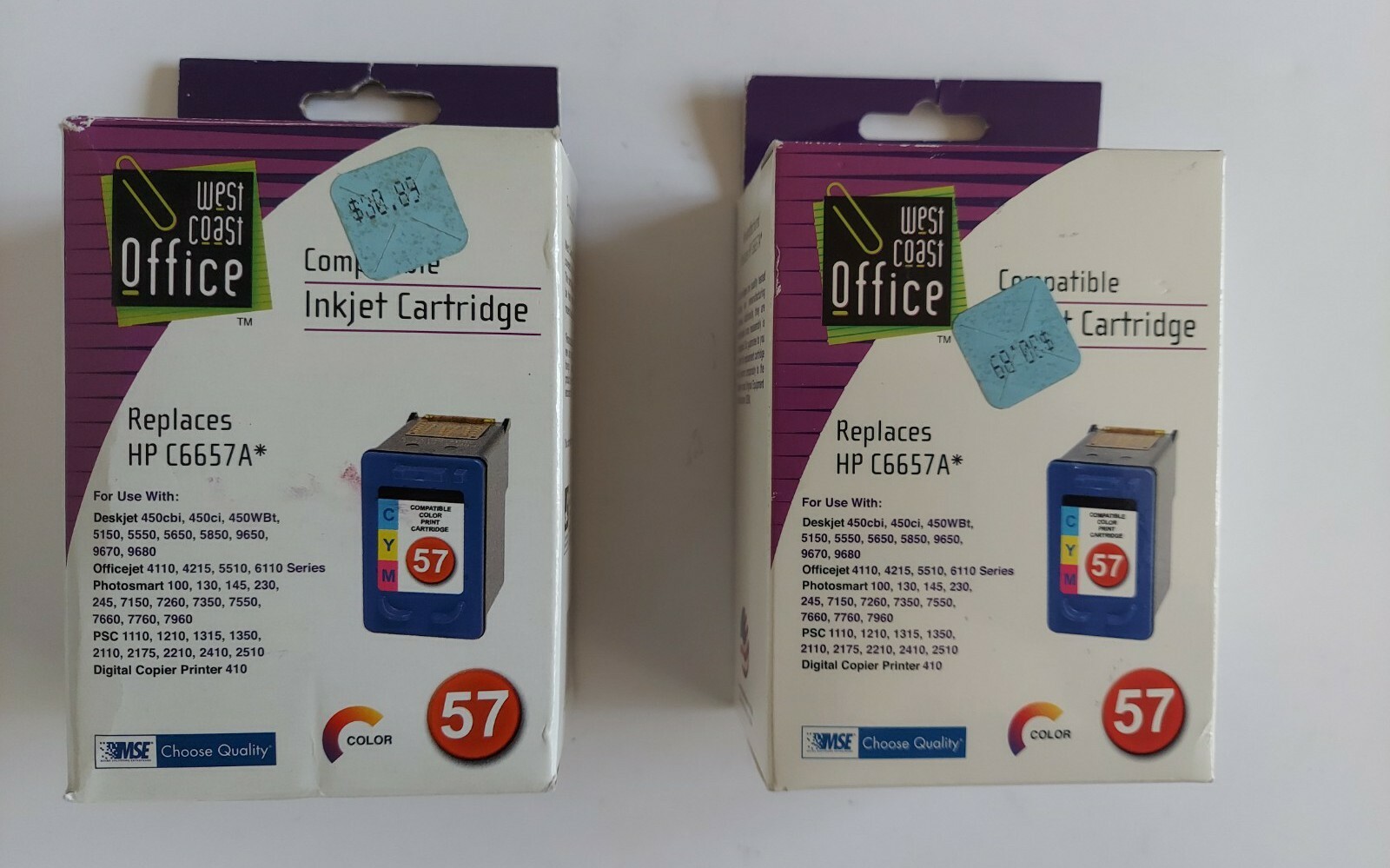 Pack of 2: west coast Offices Compatible Inkjet Cartridge Color 57