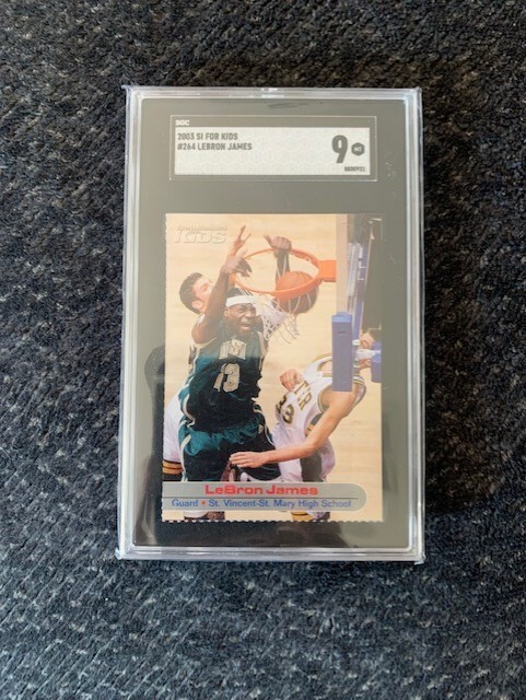LeBron James 2003 Sports Illustrated for Kids #264 Rookie RC Rare SP SGC 9 MT