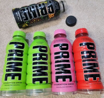5 Bottle LOT SUPER RARE ERROR Misprint KSI Prime Hydration Lime Fir Punch USA UK