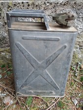 Benzinkanister Oldtimer 10 L Metall verzinkt 40x25x13 cm gut erhalten
