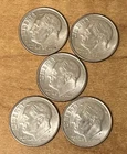 2010-P,2011-P,2012-P,2013-P,2014-P  AU    Roosevelt Dimes ( set of 5 dimes )