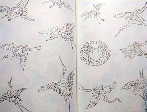 Japanese Pattern Design Book vol.1 Tattoo Irezumi Reference Flash Sketch MZ - Picture 7 of 12