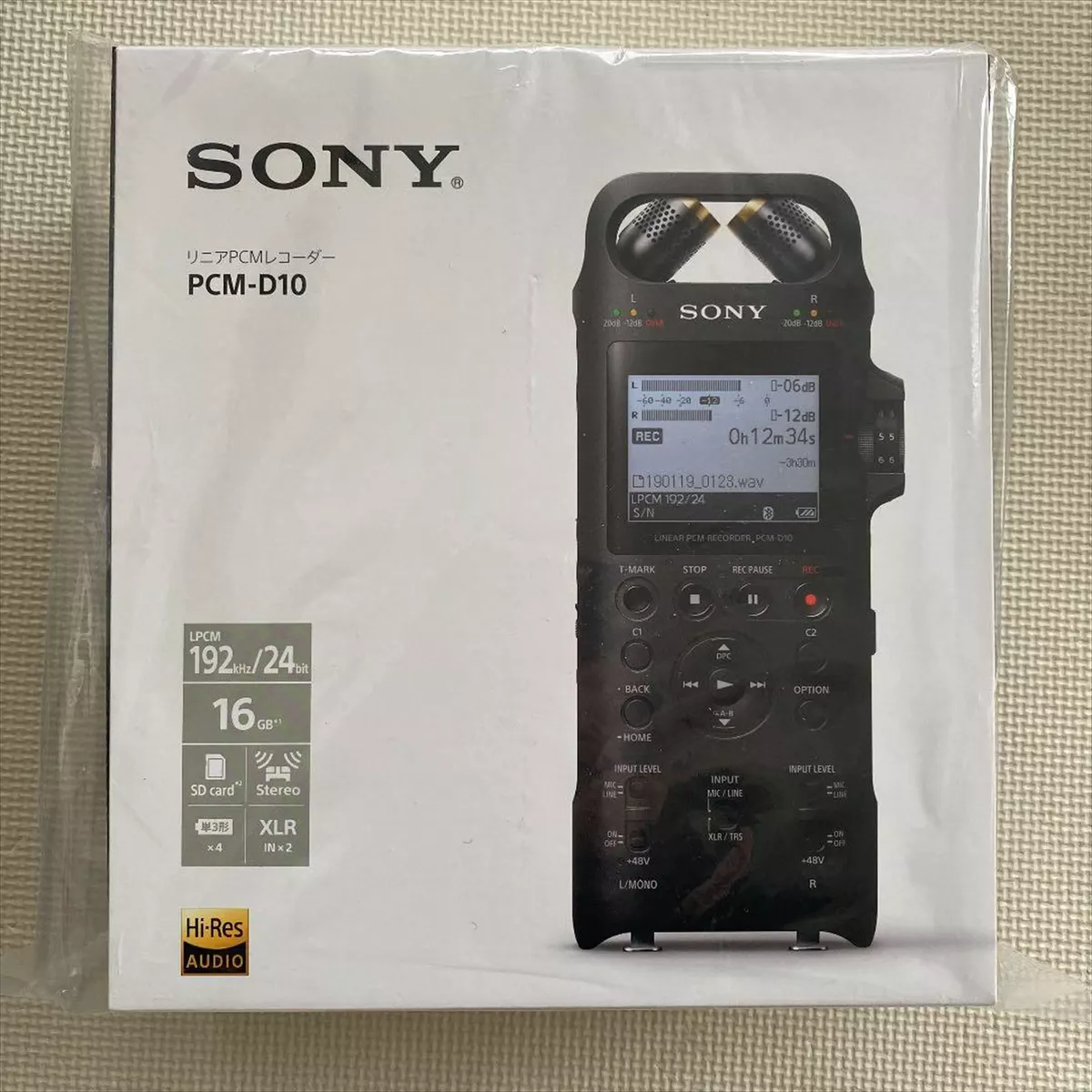 Sony PCM-D10 Linear PCM recorder high res recording support 16GB NEW