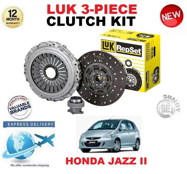FOR HONDA JAZZ II GD5 1.2 20022008 78 BHP ORIGINAL LUK 3 PIECE CLUTCH