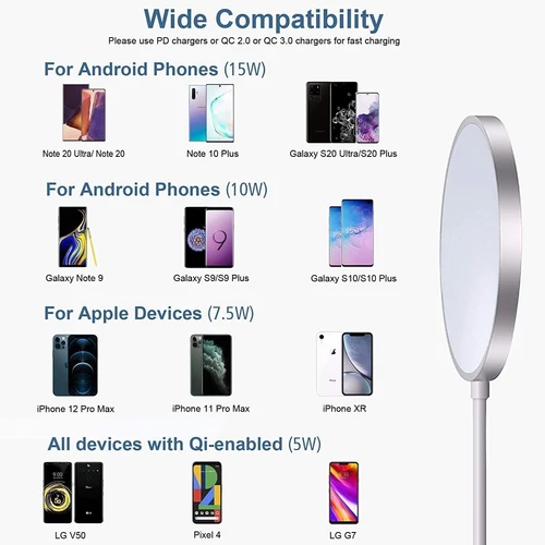 15W Fast Wireless Charger MagSafe for iPhone Pro Max Magnetic Car Mount Holder - Picture 6 of 6