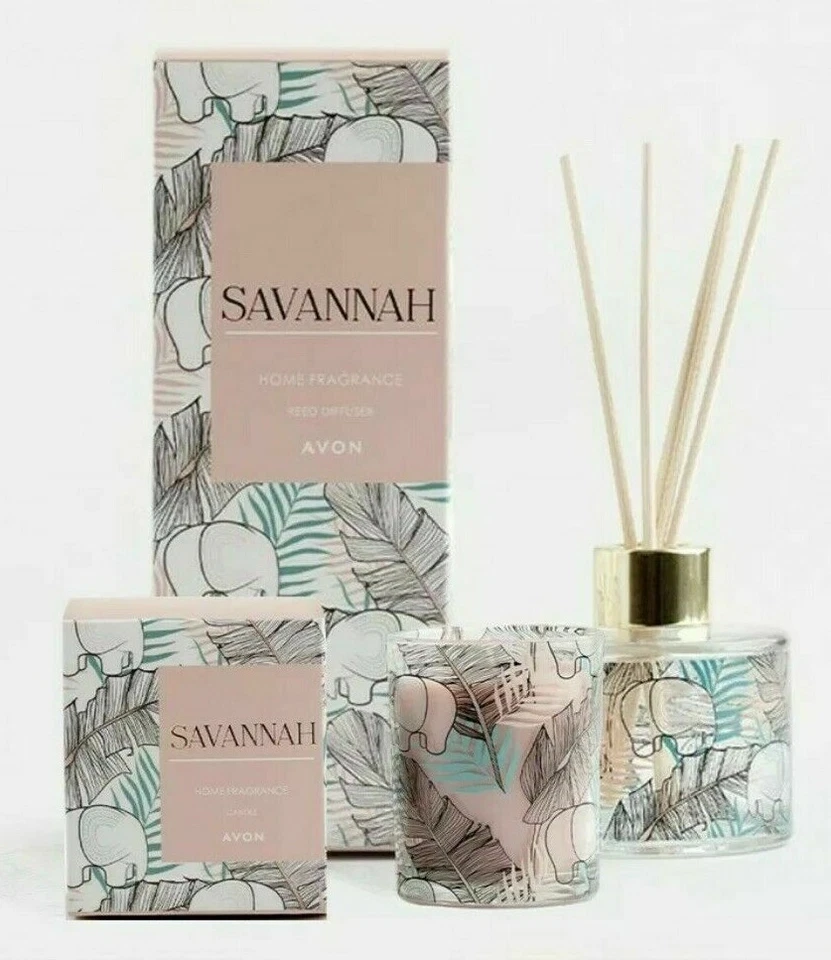 AVON SAVANNAH HOME FRAGRANCE ~ CHOOSE FROM A REED DIFFUSER OR A CANDLE ~ *NEW* - Image 2 of 4