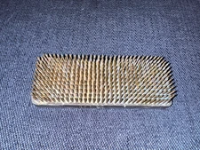 Vintage Metal Floral Flower Holder Spike Frog Pins Base Rectangle Ikebana Lead