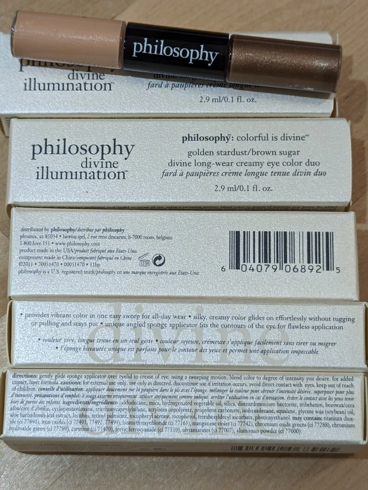 Philosophy Divine Illumination Eye Color Duo Brown Sugar/Gold Stardust - Lote de 5 - Imagem 3 de 3