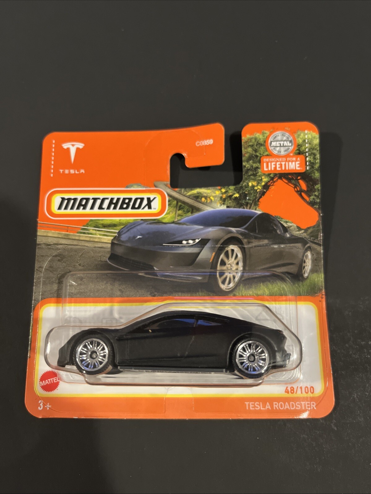Matchbox Black TESLA ROADSTER