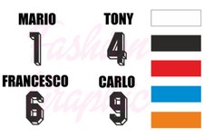 KIT NUMERI TERMOSALDABILI 3D H24CM CON NOME DA APPLICARE PER MAGLIE CALCIO