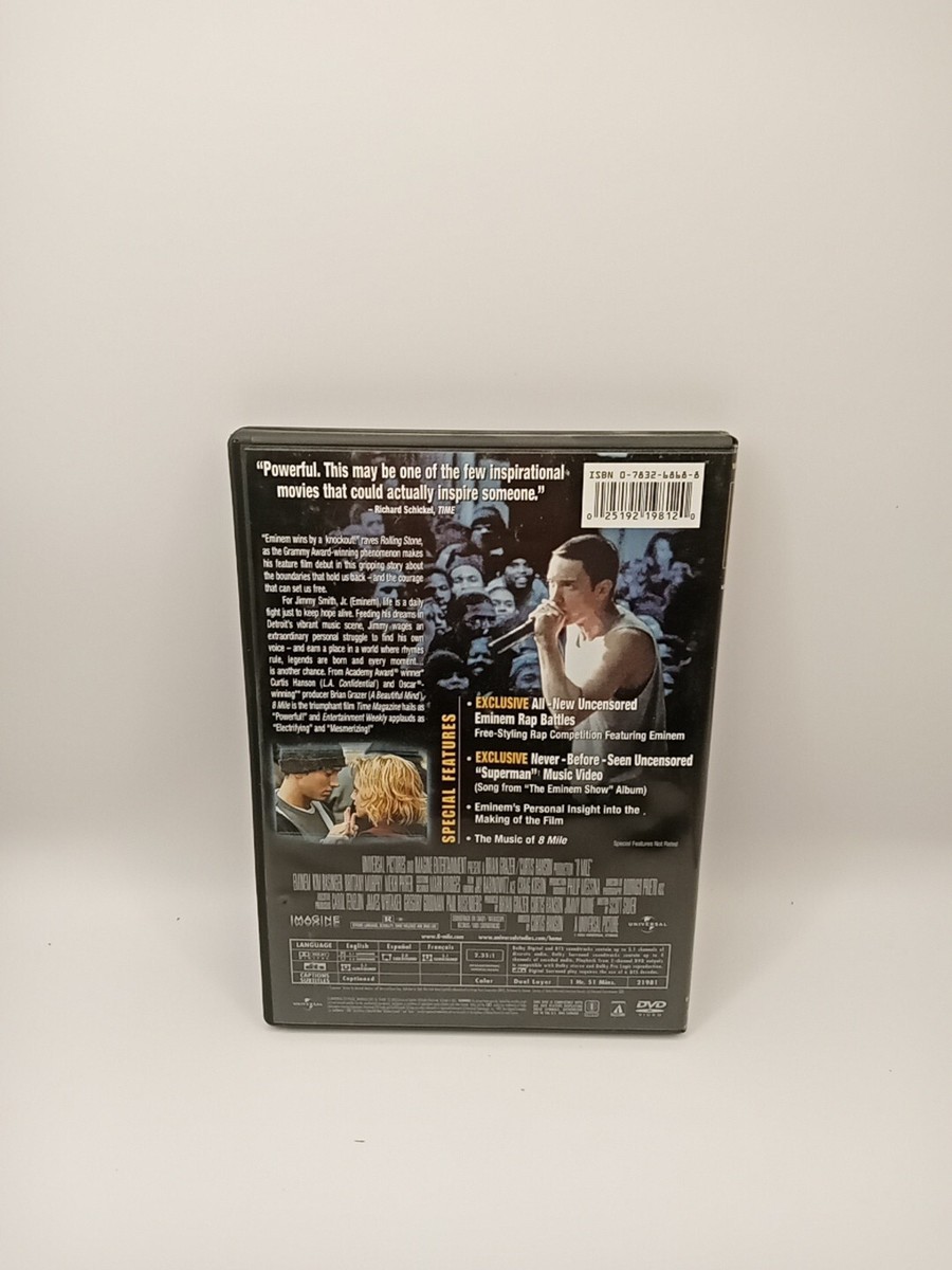 8 Mile (Widescreen Edition) - DVD By Eminem - VERY GOOD