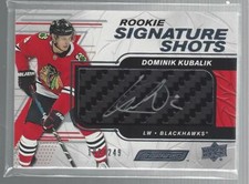 Dominik Kubalik /249 2019-20 Upper Deck Engrained Rookie Signature Shots #RSSDK 