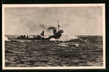 AK Cacciatorpediniere Nel Mare Del Nord