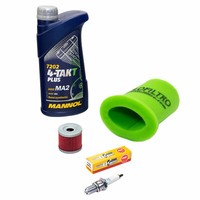 Wartungspaket FüR Suzuki GN 125 1994-1999 ÖL 1L +Luftfilter+ ÖLfilter+ ZüNdkerze