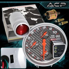 Tacómetro supercargador turbo 11K RPM calibre 5" grupo 4IN1 para Scion FRS tC xB