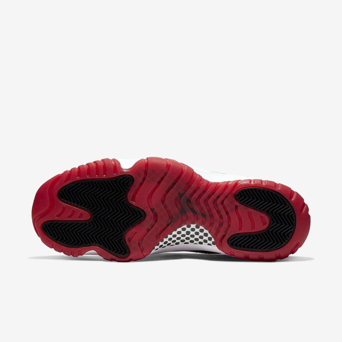 Air Jordan 11 Retro Bred Black Sneaker, Size 5.5Y / 7W BNIB