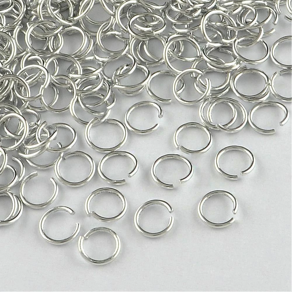 Aluminium Jump Rings Jumprings Silver or MIXED Choose Sizes 6mm