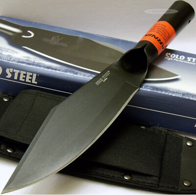 Cold Steel Fishing Spear Bowie Bushman 12'' Hunting Knife + Sheath + FireStarter