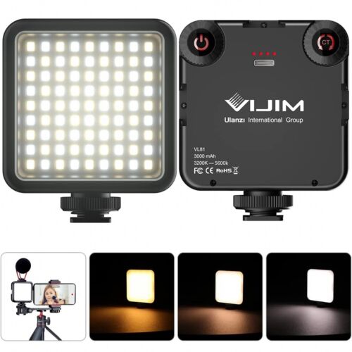Luce LED selfie foto/video Illuminazione Smartphone pannello Vlog Light 3000 mAh - Foto 1 di 6