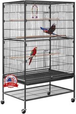 Jaula Grande De Hierro Para Pajaritos Loro Canario Pinz n Perico Large Bird Cage